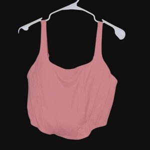Reo Ria Pink Crop Top XL With Zipper NWT